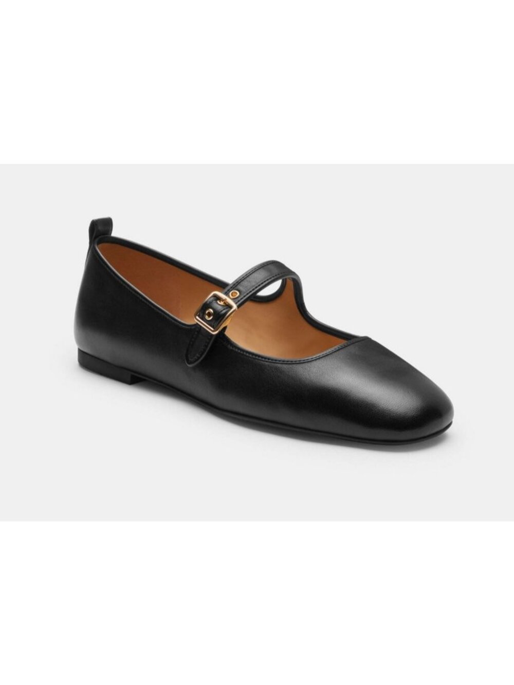 Coach Rivet Mary Jane Flats Women's Size 11 Black Buckle Closure CCN99